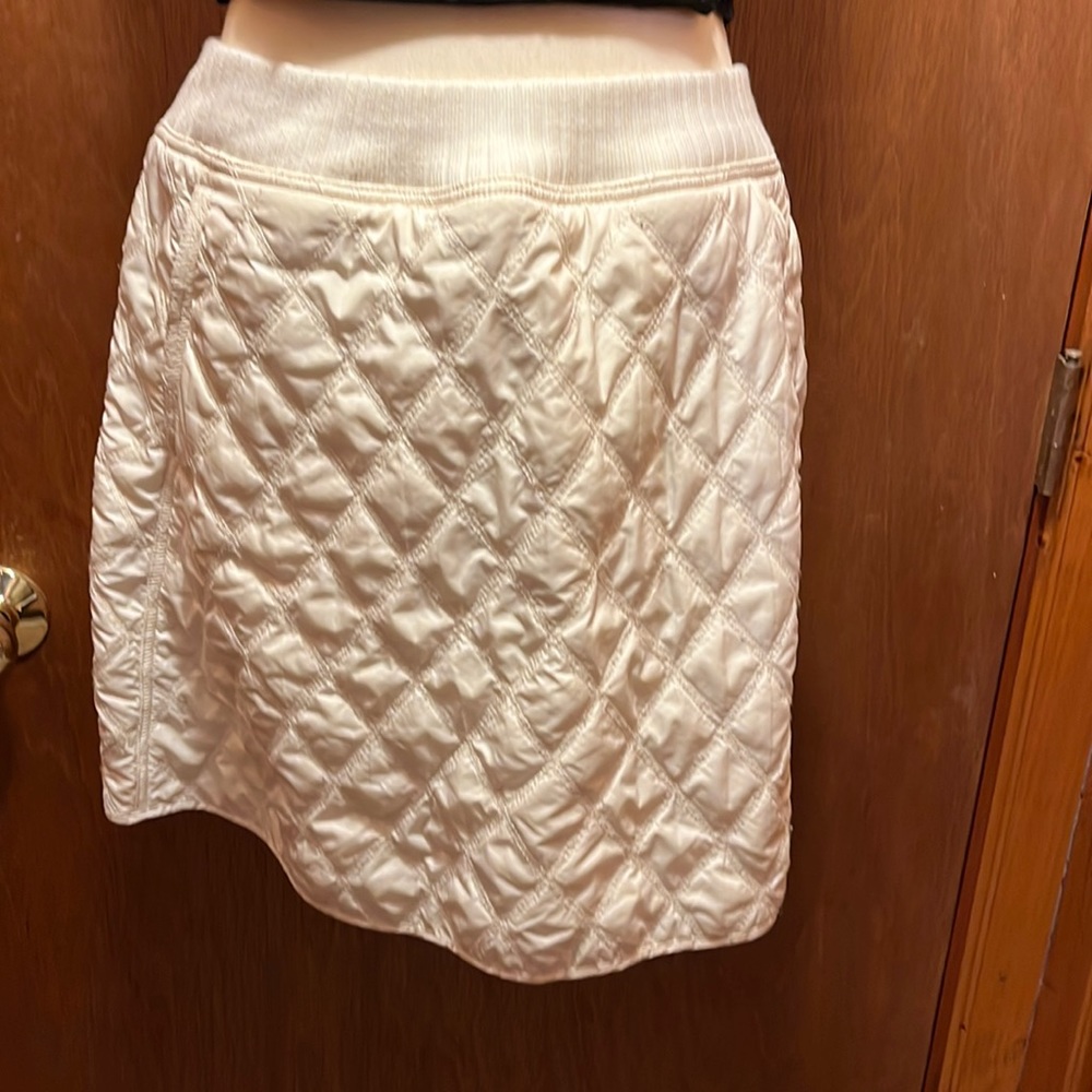 Prana brand fleece lined skirt, 17.5 inches from waist to hem